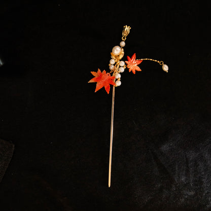 Maple leaf hairpin 枫叶发簪