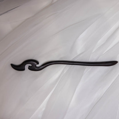 Ebony wood hairpin, bluebird 黑檀木发簪-青鸟