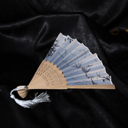 Folding fan, bamboo 折扇-墨竹