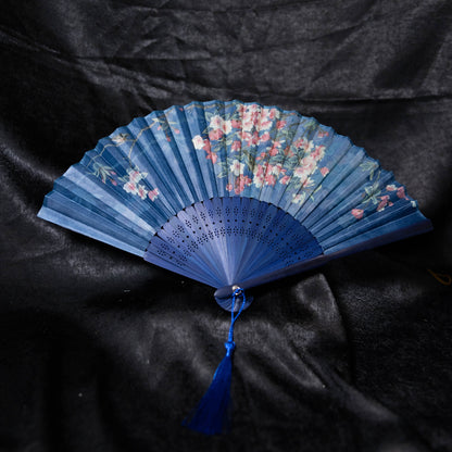 Folding fan, floral 折扇-争艳